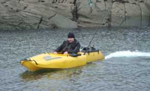 A motorised kayak ...